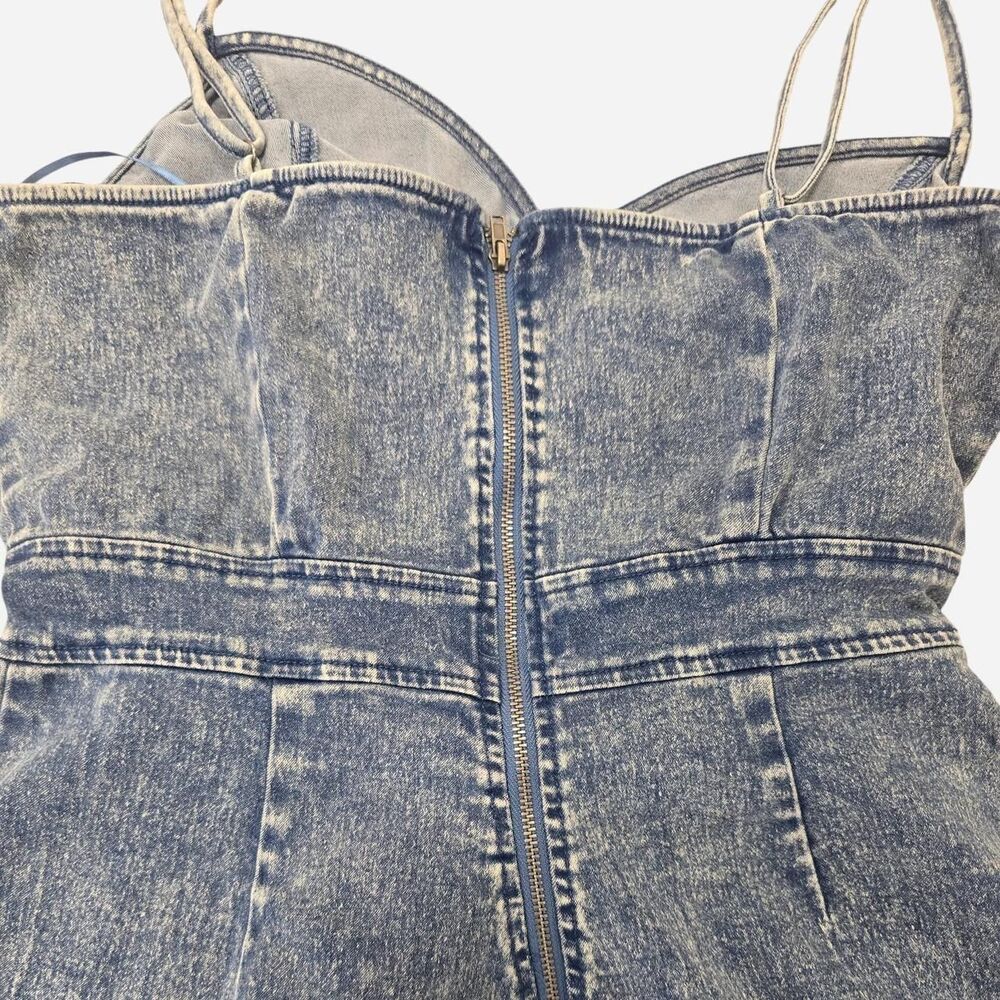 Flying Tomato Women's Size Medium denim mini skort dress - Picture 5 of 5